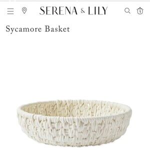 Serena and Lilly sycamore basket